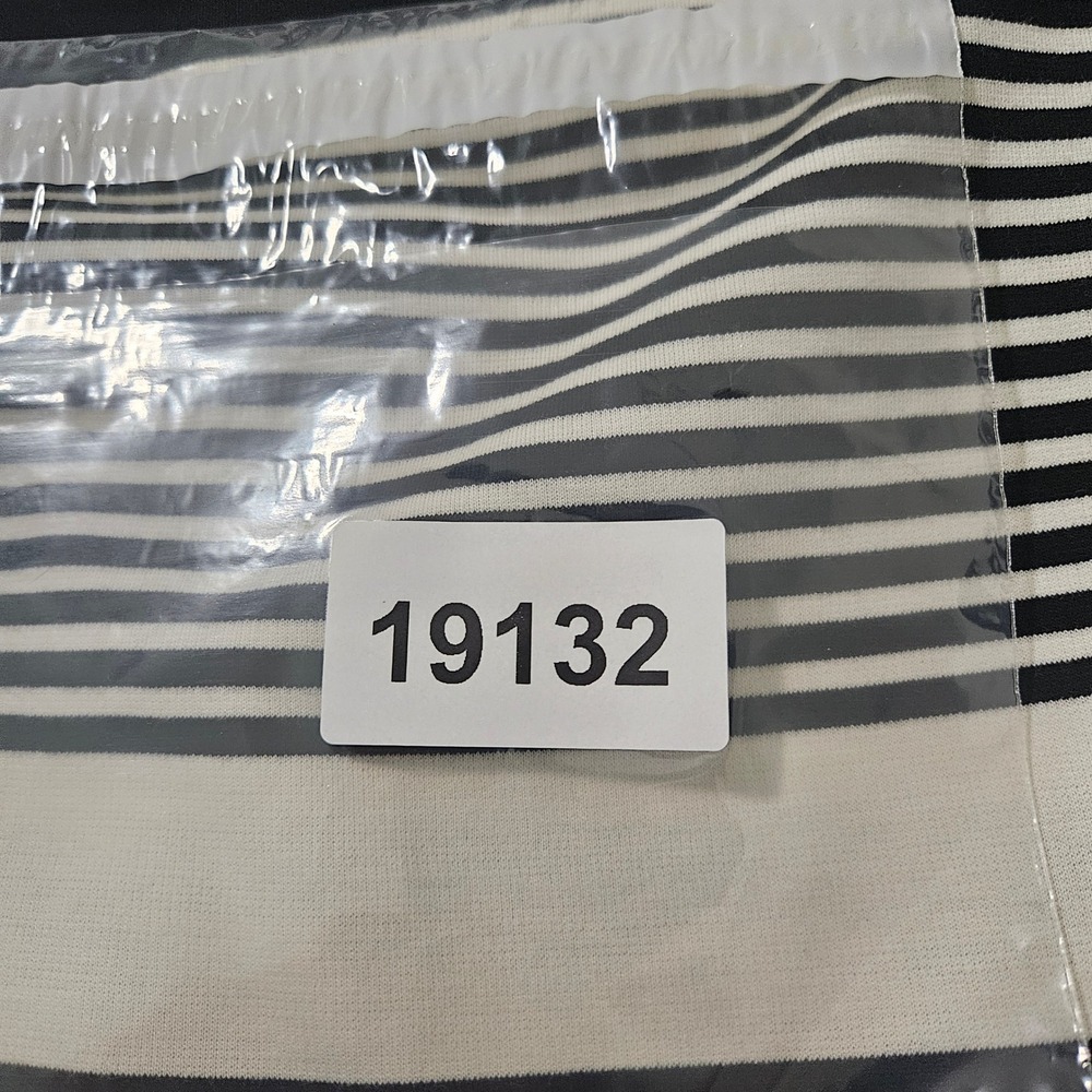 Talbots Petite Black White Striped‎ Cotton Boat Neck Long Sleeve Top Size P - Picture 8 of 8